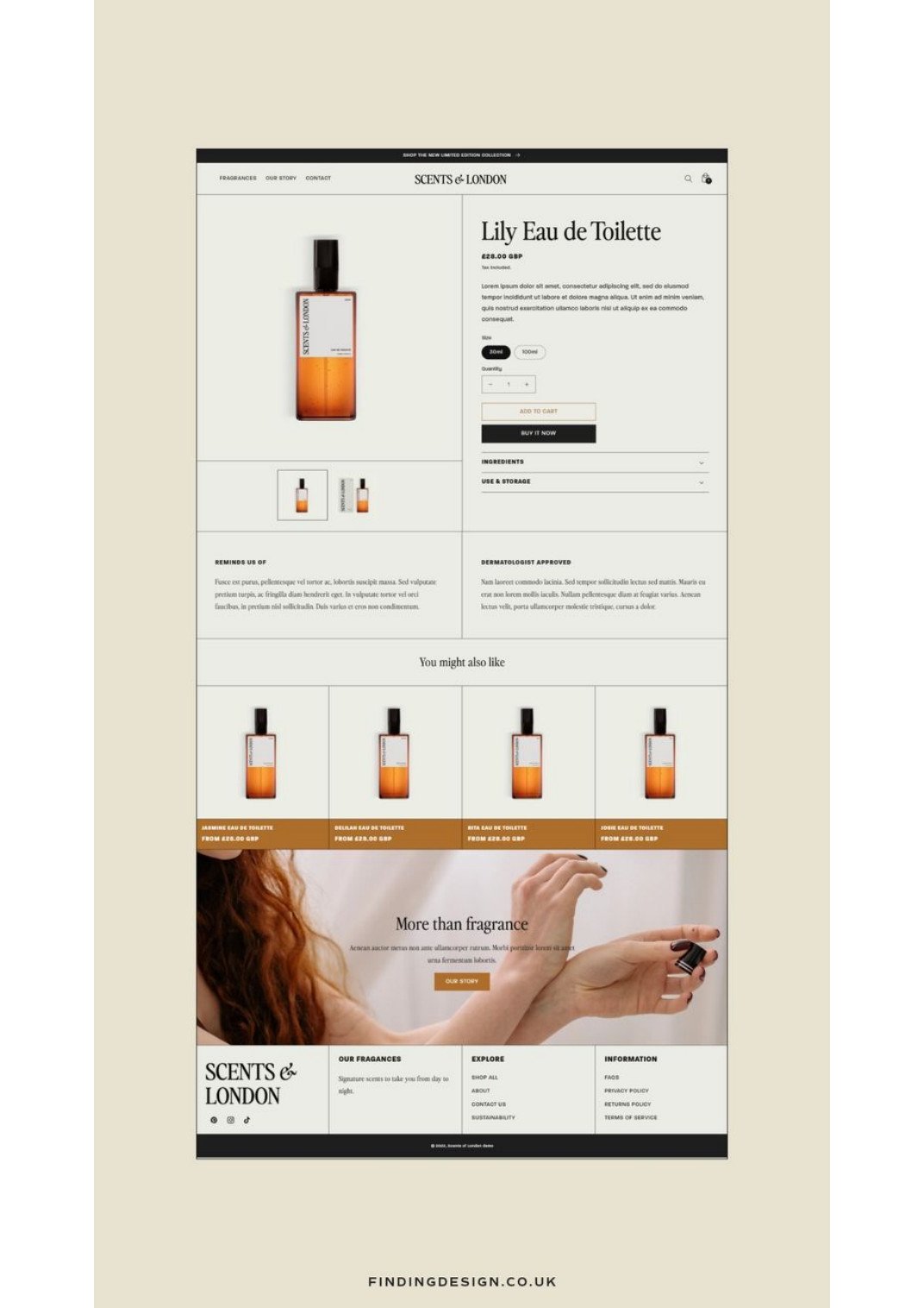 Fragrance Product Page