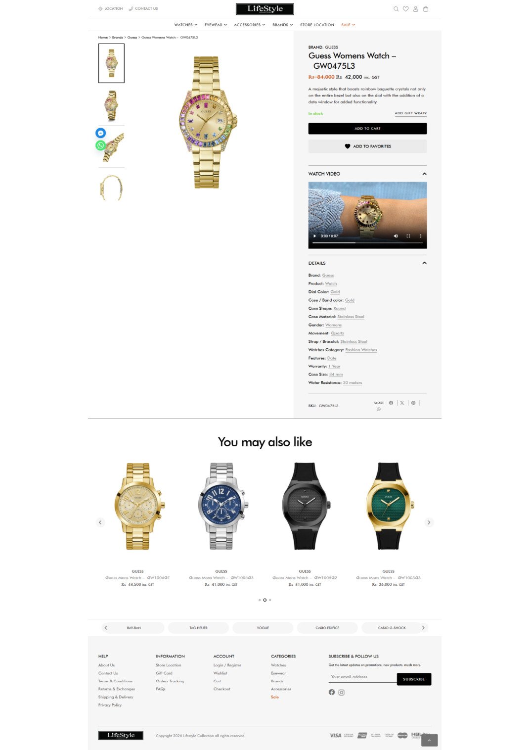 Luxury Watch Product Page